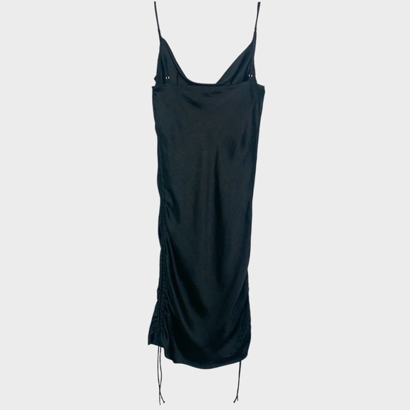 Zara Black Satin Cami Slip Dress - Picture 10 of 14